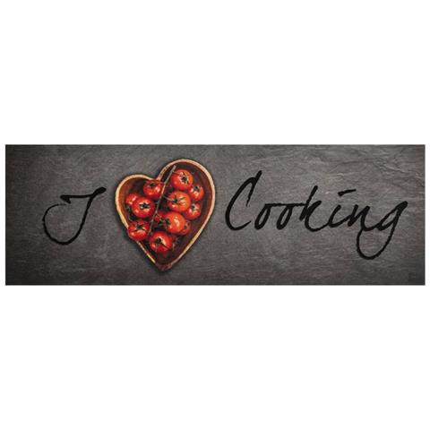 Tappeto Da Cucina Lavabile Testo Cucinare 60x180 Cm In Velluto - Foto 2