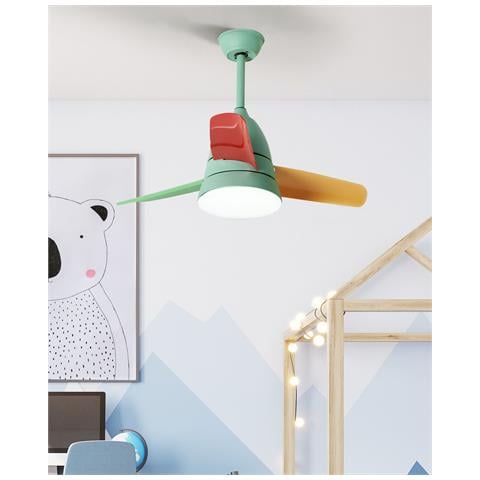 Ventilatore Da Soffitto Con Luce Multicolore Strawberry - Foto 1