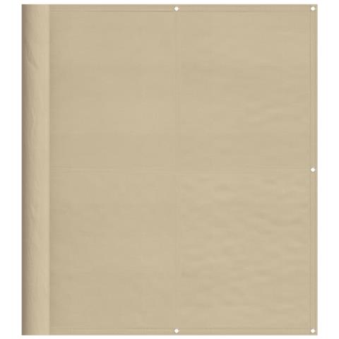 Paravento Da Balcone Beige 120x700 Cm 100% Poliestere Oxford - Foto 2