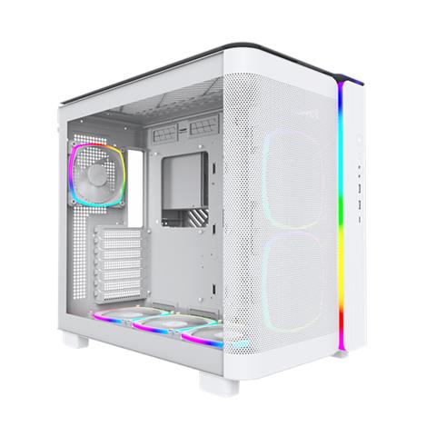 Case KING 95 PRO Midi Tower ATX / micro ATX / mini-ITX 3 Porte USB 3.2 Colore Bianco (Finestrato) - Foto 2