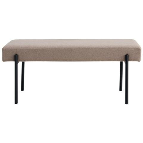 Panca Swindon - Beige - Tessuto - 100x36x42,5 Cm - Foto 1