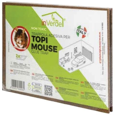 Trappola Adesiva Per Roditori 2 Tavolette Cm 28 X 19 - Foto 1