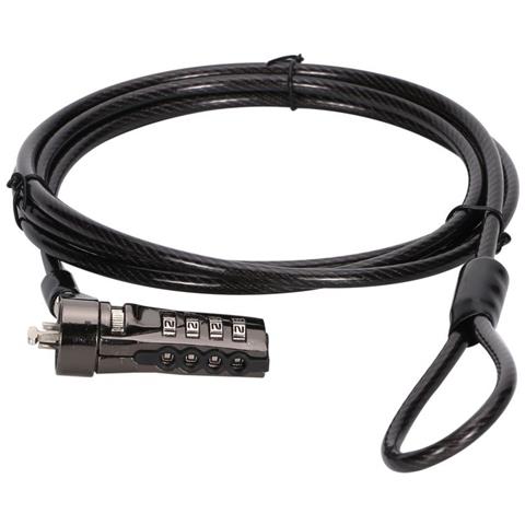 CUSTODIO01BS cavo di sicurezza Nero 1,8 m - Foto 1