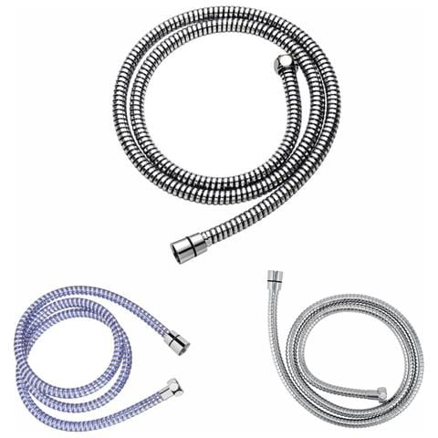 Tubo Flessibile Doccia In Plastica 150 Cm Pvc Cromato Resistente Dgo-142 - Foto 1