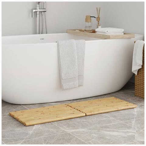 Tappetino Da Bagno 2 Pz 50x35 Cm In Bambù - Foto 3