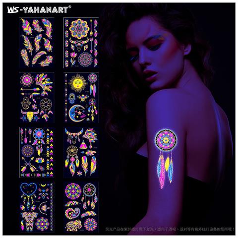 Tatuaggi Temporanei Metallizzati (10 Fogli) - Foto 5