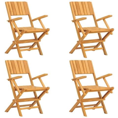 Set Da Pranzo Per Giardino 5 Pz In Legno Massello Di Teak - Foto 3
