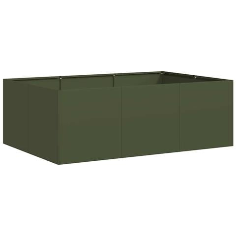 Fioriera Verde Oliva 120x80x40 Cm In Acciaio - Foto 2