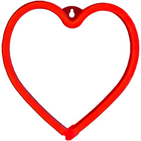 Lampada Led Al Neon A Forma Di Cuore Con Montaggio A Parete E Porta Usb-a - Foto 1