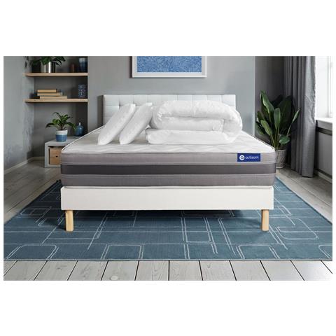 Pacchetto Letto Completo - Materasso 160x200cm + Box Spring Con Doghe (kit) + 2 Cuscini + Piumino - Actimemo Relax - Foto 1