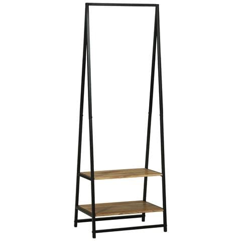 Scaffale per vestiti 60x45x180 cm Legno Massello di Acacia - Foto 2