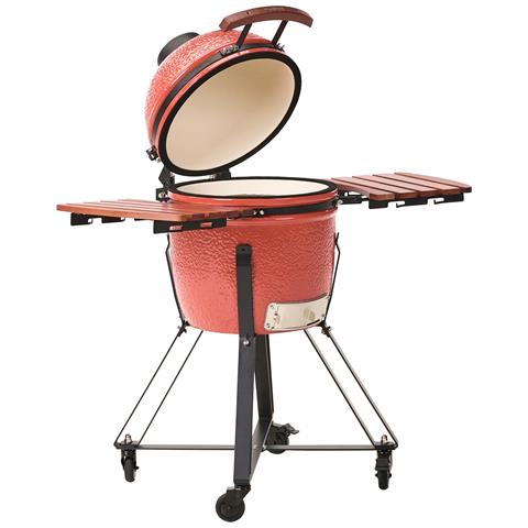 Barbecue A Carbonella Kamado Ceramica Rosso - Foto 2