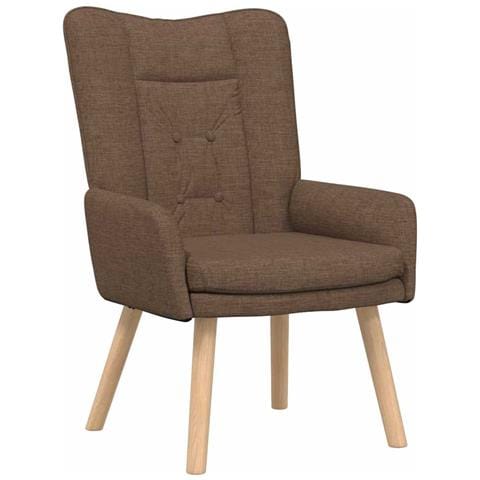 Sedia rilassante Marrone 63 x 67 x 94 cm Tessuto - Foto 1