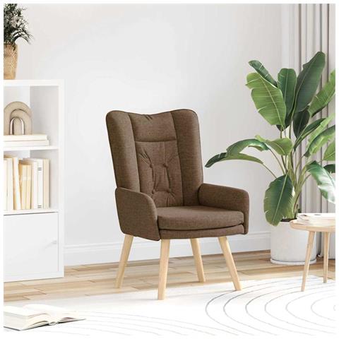 Sedia rilassante Marrone 63 x 67 x 94 cm Tessuto - Foto 2