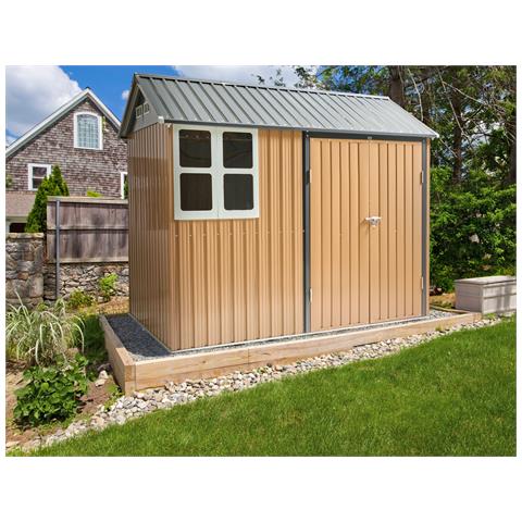 Casetta Da Giardino Nocciano 248 Cm 161 Cm Marrone - Foto 1