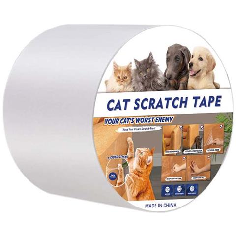 Nastro Protettivo Trasparente In Pvc Per Divano Anti-graffio Gatto - Larghezza 7.5cm - Foto 1