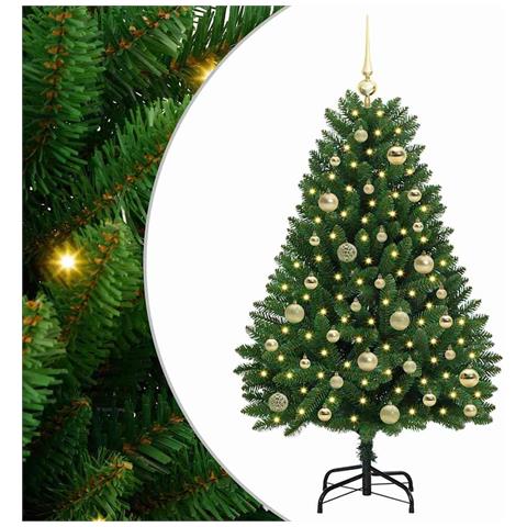 Albero di Natale artificiale Verde 120 cm PVC e Metallo - Foto 1