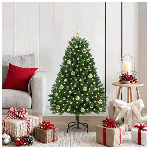 Albero di Natale artificiale Verde 120 cm PVC e Metallo - Foto 2