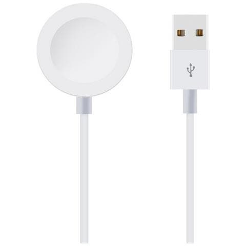 Obal:me Basetta Caricabatterie Usb Per Apple Watch 1-2-3-4-6-7-8-9-10-11 Se Ultra 1-2-3 White - Foto 2
