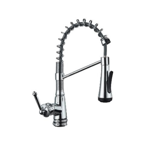 Rubinetto per lavello da cucina, Blackswan, tipo M337, modello cromato con 4 modalità e doccia mobile, misura 42 cm - Foto 1