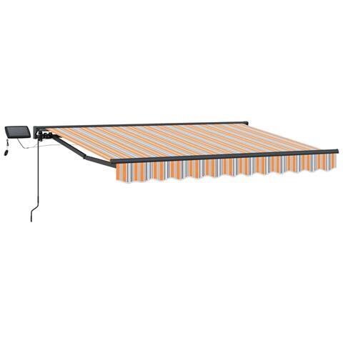 Cornice per Tenda Manuale con LED Blu e Arancione 3,5 x 2,5 m - Foto 1