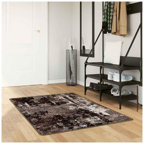 Runner Tappeto MARSA Nero 100 x 150 cm Poliestere e PVC - Foto 2
