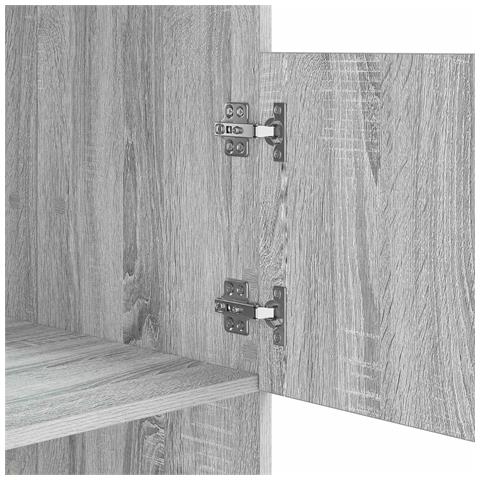 Mobile da lavanderia con porta Grigio Sonoma 50 x 68 x 162 cm - Foto 9