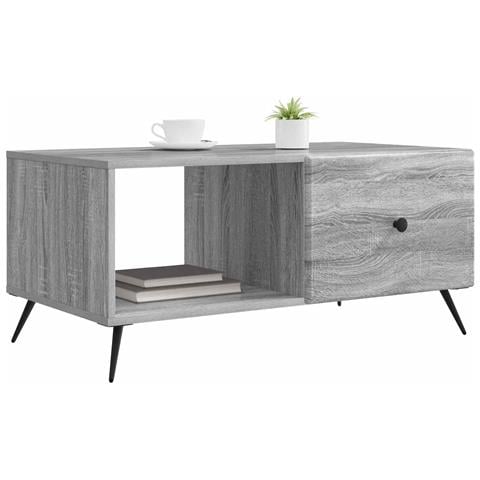 Tavolino da salotto Grigio Sonoma 90 x 50 x 40 cm - Foto 2