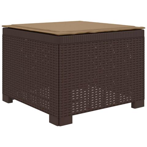 Divano da Giardino a 1 Posto con Cuscino Aspetto Rattan PP - Foto 1