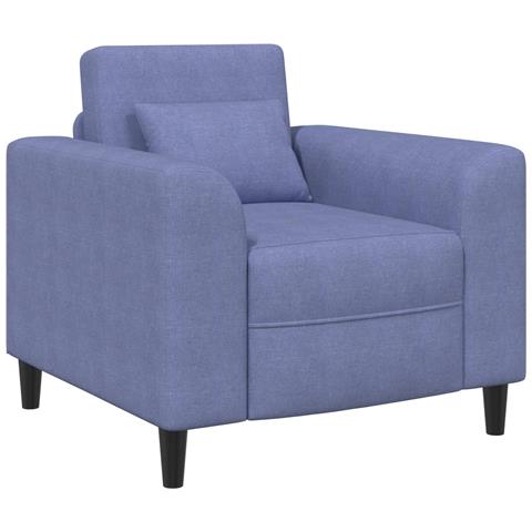 Poltrona Blu jeans Tessuto - Foto 1
