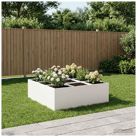 Vaso da giardino Bianco 100 x 100 x 20 cm - Foto 2
