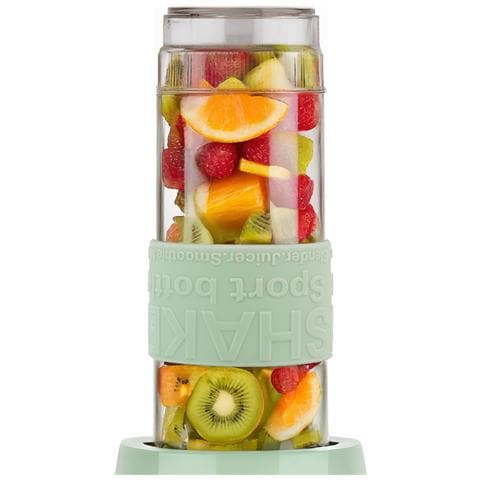 Mini Frullatore Per Smoothie, 2 Borracce Da 570 Ml Con Coperchi Da Viaggio, Portatile, 4 Lame In Acciaio Inossidabile, 300 W, Lavabile In Lavastoviglie, Verde - Foto 5