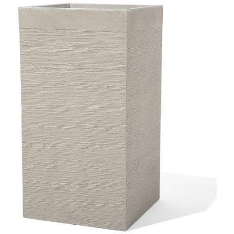Vaso Da Fiori Rettangolare 40 X 40 X 77 Cm Beige Dion - Foto 1
