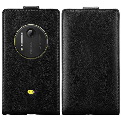 Custodia Compatibile Con Nokia Lumia 1020 In Nero Di Notte - Coperchio Protettivo In Design Flip Con Chiusura Magnetica - Foto 2