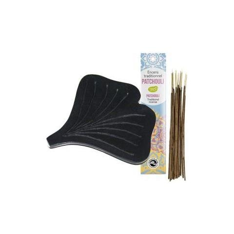 Portaincenso Ginko + Incenso Indiano Con Patchouli - Foto 1