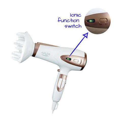 Asciugacapelli Con Ionizzazione Adler Ad 2248 Cold Blast - Foto 6