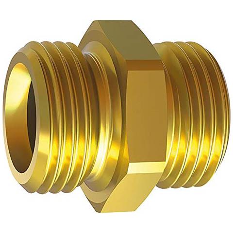 Raccordo Filettato Doppio, G 3/8 A, 3/4 A, Sw 32, Ottone, Pressione Di Lavoro Max. 25 Bar Max. 150 ° C - Foto 1
