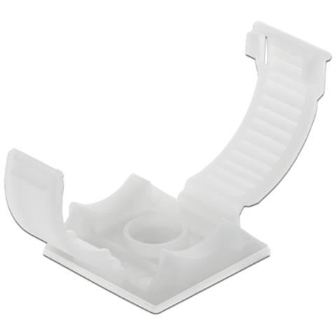 Delock Fermacavo Con Chiusura A Clip Autoadesiva Avvitabile Naturale 10 Pezzi - Foto 2