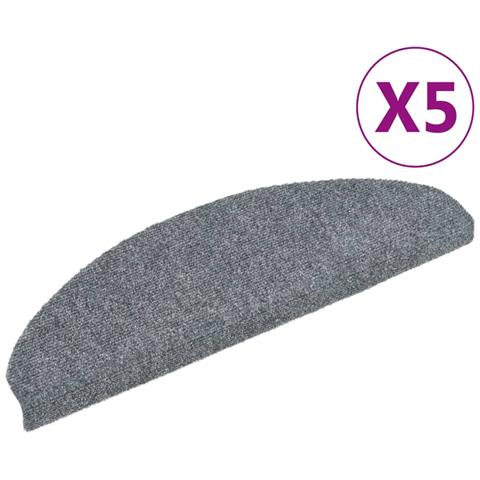 Tappetini Scale Adesivi 5 pz 65x21x4 cm Grigio Chiaro Agugliati - Foto 1