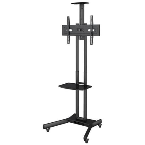 STAFFA PAVIMENTO PER TV 65 50KG NPF10020 LOAD 50KG CON RUOTE - Foto 1