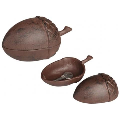 Portachiavi Ghianda 13,2 Cm Ghisa Marrone - Foto 2