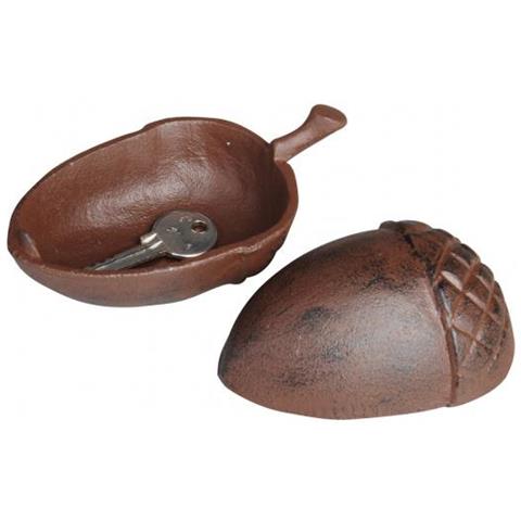 Portachiavi Ghianda 13,2 Cm Ghisa Marrone - Foto 3