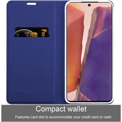 Custodia Compatibile Con Samsung Galaxy Note 20 In Classy Blu Scuro - Coperchio Protettiva Con Chiusura Magnetica, Funzione Stand E Tasca Per Le Carte - Foto 2