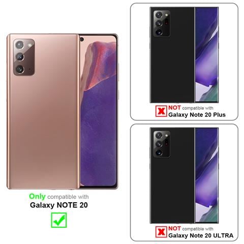 Custodia Compatibile Con Samsung Galaxy Note 20 In Classy Blu Scuro - Coperchio Protettiva Con Chiusura Magnetica, Funzione Stand E Tasca Per Le Carte - Foto 8