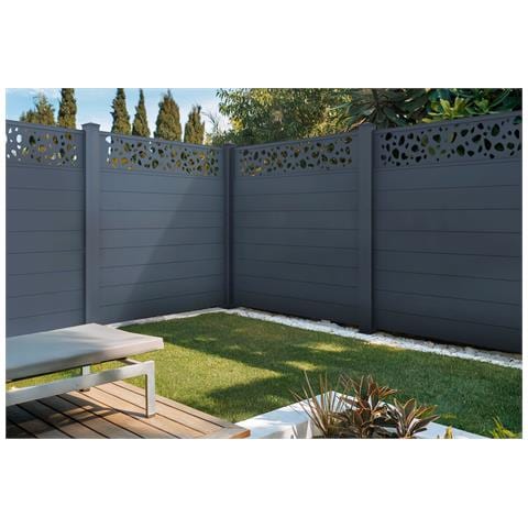 Recinzione Semiforata In Alluminio Sunny 190h170 Grey - Foto 7