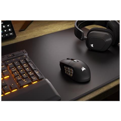 Mouse Wireless Scimitar Elite Ottico 16 Tasti 26000 DPI Colore Nero - Foto 3