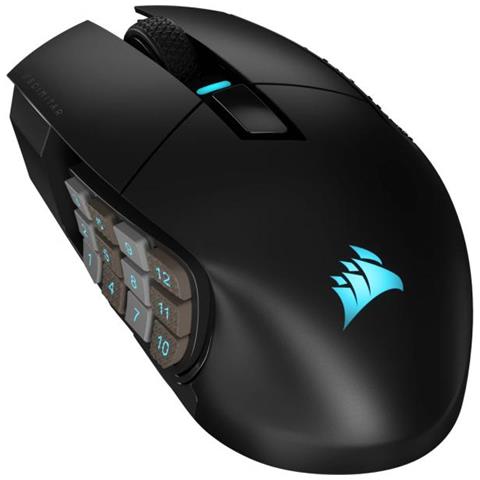 Mouse Wireless Scimitar Elite Ottico 16 Tasti 26000 DPI Colore Nero - Foto 1