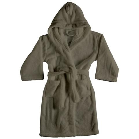 Accappatoio Con Cappuccio In Morbida Spugna Mod. Sophie Tinta Unita Vari Colori M Smoke - Foto 1