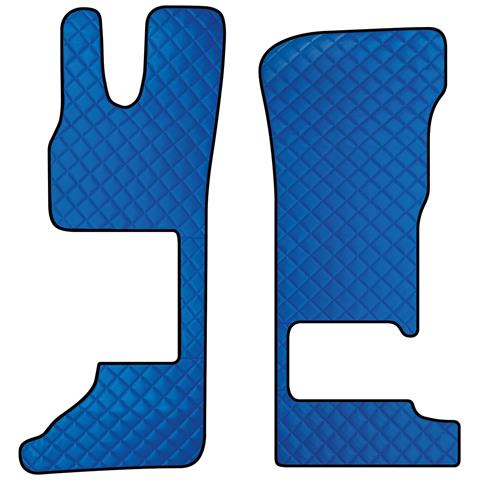 Coppia Tappeti In Skeentex - Blu - Compatibile Per Daf Xg (06/21>) Sedile Pass. Pieghevole - Daf Xg+ (06/21>) Sedile Pass. Pieghevole - Foto 1