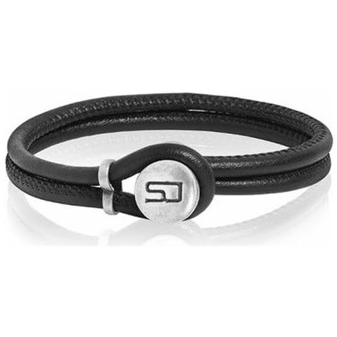 Bracciale Donna Sif Jakobs Br458-bl-bk-21 Nero Pelle (21 Cm) - Foto 1